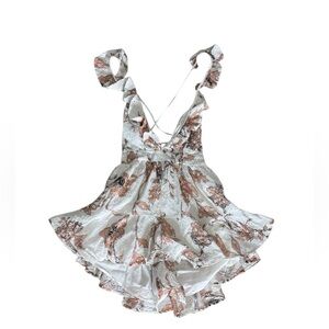saints and secrets Floral Ruffle Romper‎ Size Small